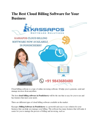 The Best Cloud Billing Software for Your Business