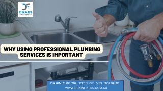 Why Using Professional Plumbing Services Is Important