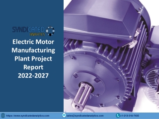 Electric Motor Manufacturing Plant Project Report