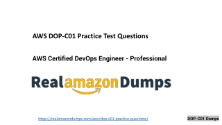 DOP-C01 Exam Dumps By Realamazondumps.com