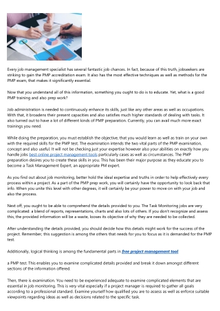 Task Management Specialist Training and also PMP Prep Work