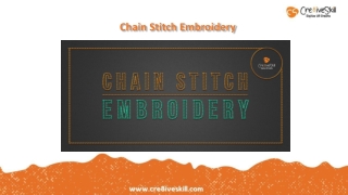 Custom Chain Stitch Embroidery Designs Digitizing | Cre8iveSkill