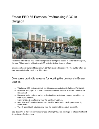 Emaar EBD 65