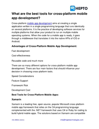 What are the best tools for cross-platform mobile app development-converted