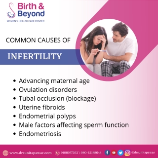 Causes of Infertility | Best Gynecologist in HSR Layout | Dr. Sunita Pawar