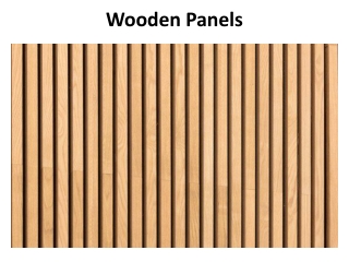 Wooden Panels