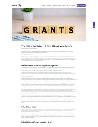 The Ultimate List of U.S. Small Business Grants