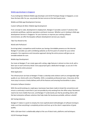 Mobile app developer in Singapore-converted