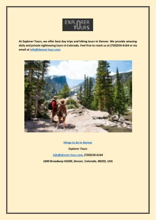 Things to do in Denver denver-tour.com