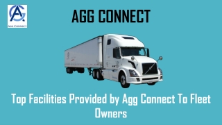 Top Facilities Provided by Agg Connect To Fleet Owners