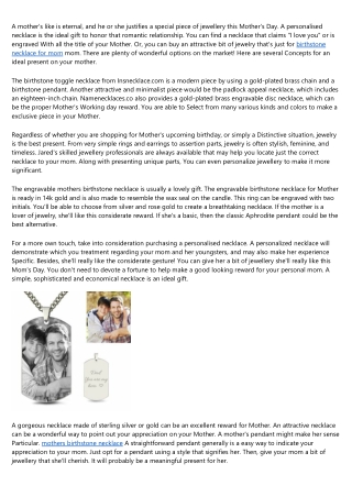 mother daughter necklace: A Simple Definition