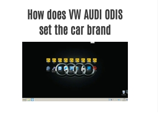 How does VW AUDI ODIS set the car brand