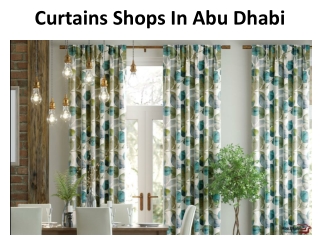 Curtains Shops In Abu Dhabi