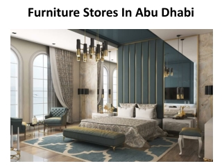 Furniture Stores In Abu Dhabi