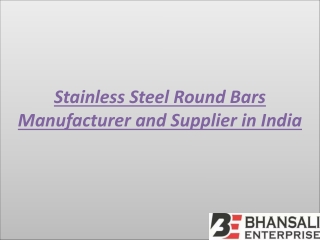 Stainless Steel Round Bars Manufacturer and Supplier in