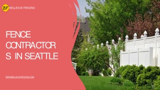 You want to fence installation in Seattle