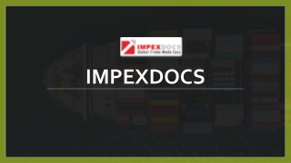ImpexDocs offering solutions and services that makes export easy