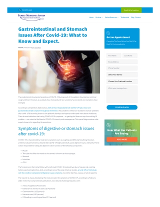 Stomach Issues after COVID-19: What You Should Know