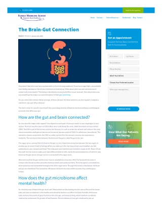 Are your brain and gut connected?