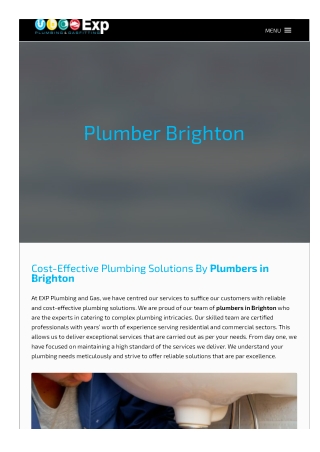 Plumber Brighton