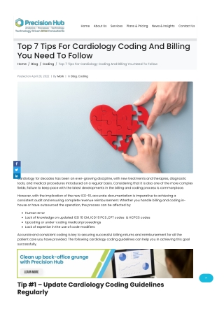 Top 7 Tips For Cardiology Coding And Billing You Need To Follow - Precision Hub