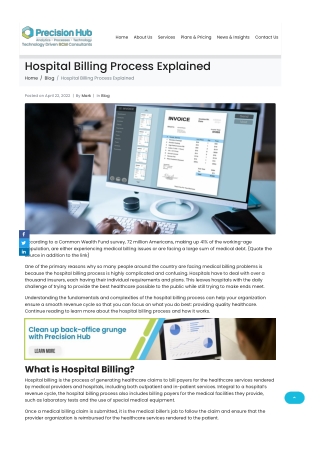 Understanding The Hospital Billing Process