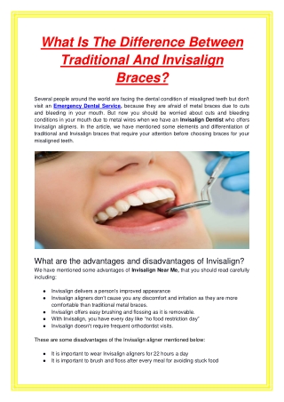 What Is The Difference Between Traditional And Invisalign Braces