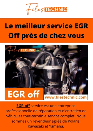 Le meilleur service EGR Off près de chez vous