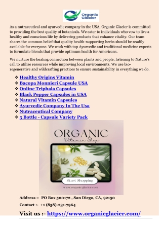 Ayurvedic Company In The Usa