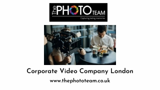 Corporate Video Company London