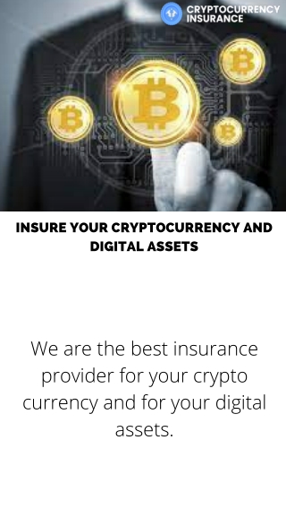 Insurance for your crypto currency