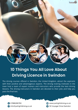 10 Things You All Love About Driving Licence in Swindon