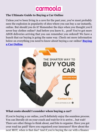 Buying a Car Online