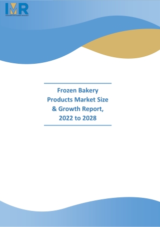 Frozen Bakery Products Market