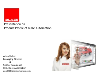 BLAZE Automation Profile 2011 by sridhar ponugupati