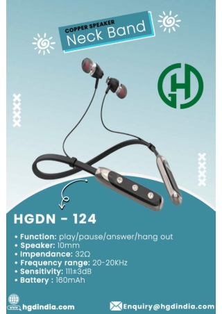 Copper Speaker Wireless Neckband Manufacturers - PDF