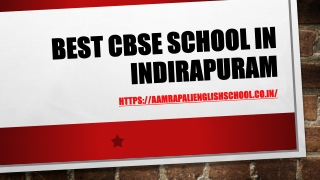 BEST CBSE SCHOOL IN INDIRAPURAM