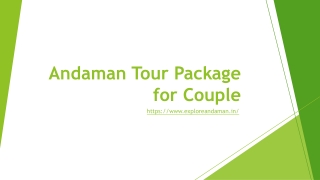 Andaman Tour Package for Couple