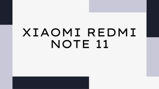 Xiaomi Redmi Note 11 Specifications