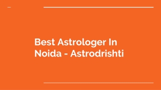Best Astrologer In Noida - Astrodrishti