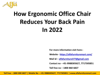 How Office Chair Reduces Your Back Pain In 2022