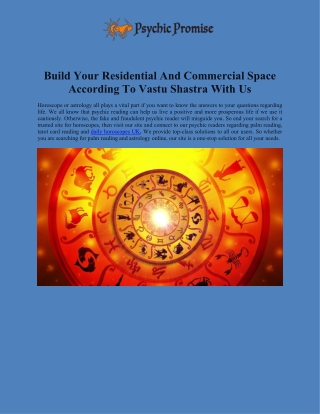 Build Your Residential And Commercial Space According To Vastu Shastra With Us
