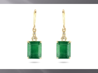 Buy Fine Quality Natural Emerald Earrings for Women at Affordable Prices