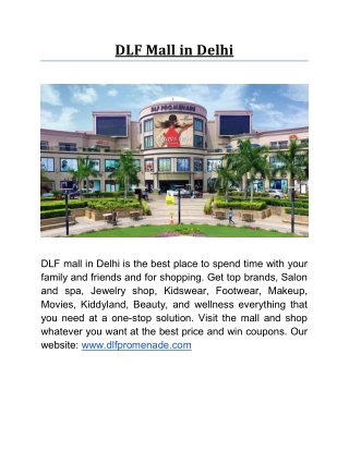 DLF Mall in Delhi