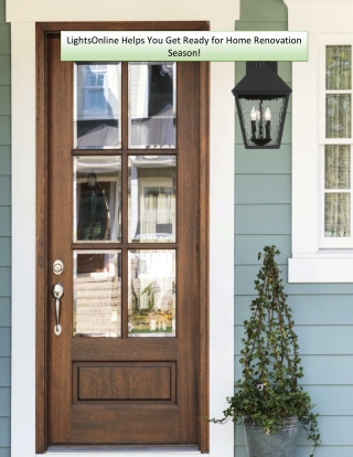 LightsOnline Helps You Get Ready for Home Renovation Season!