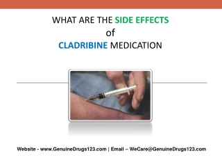 What are the Side effects of Cladribine