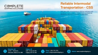 Reliable Intermodal Transportation - CSS