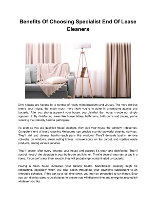 House Cleaning - A1 end of lease cleaning melbourne