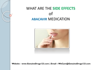 What is the major side effect of Abacavir