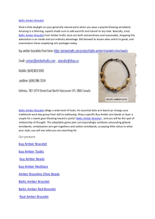 Baltic Amber Bracelet
